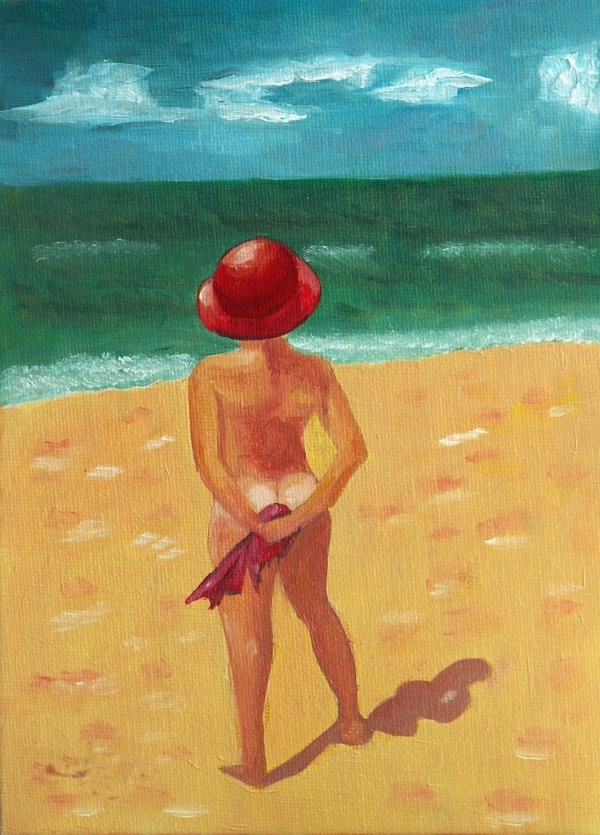 Petite fille à la plage